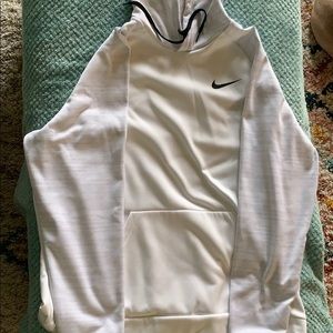 White and gray nike hoodie